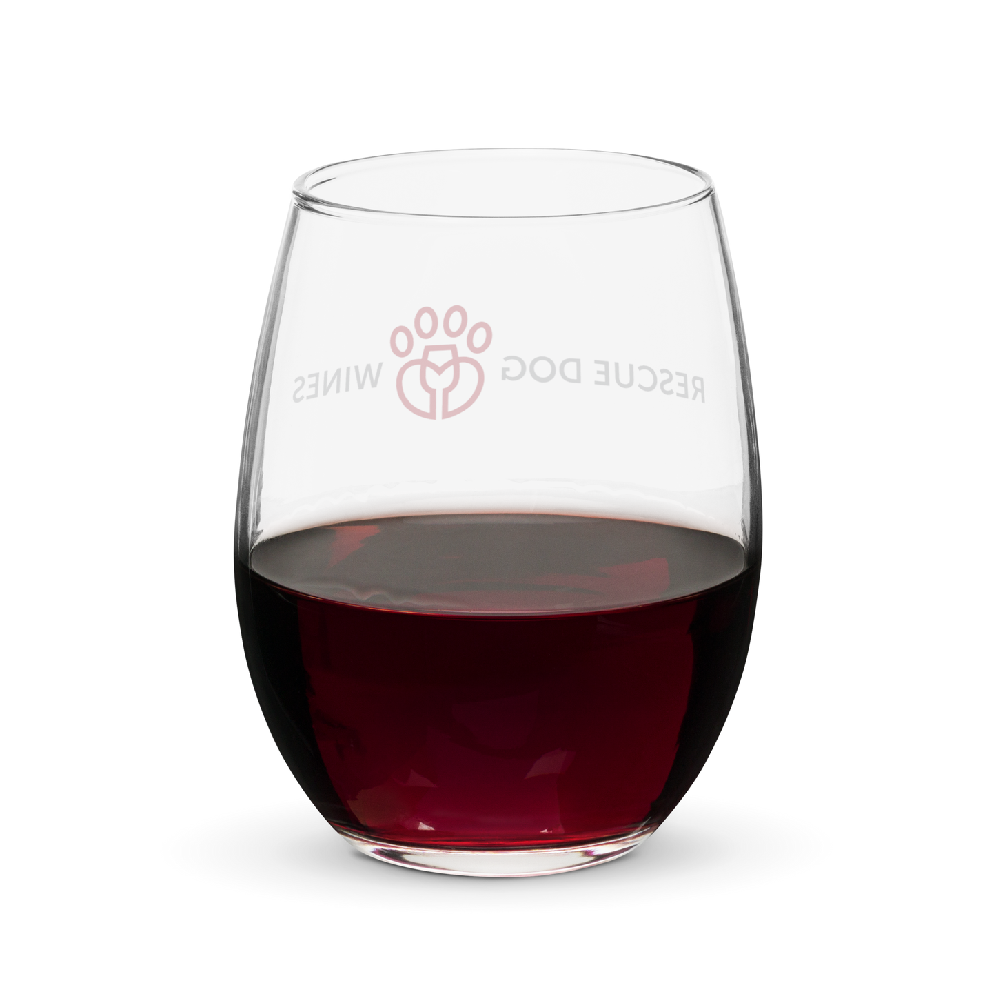 Rescue Dog Wines Stemless wine glass