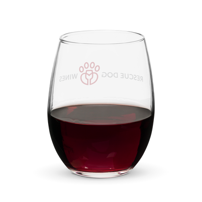 Rescue Dog Wines Stemless wine glass