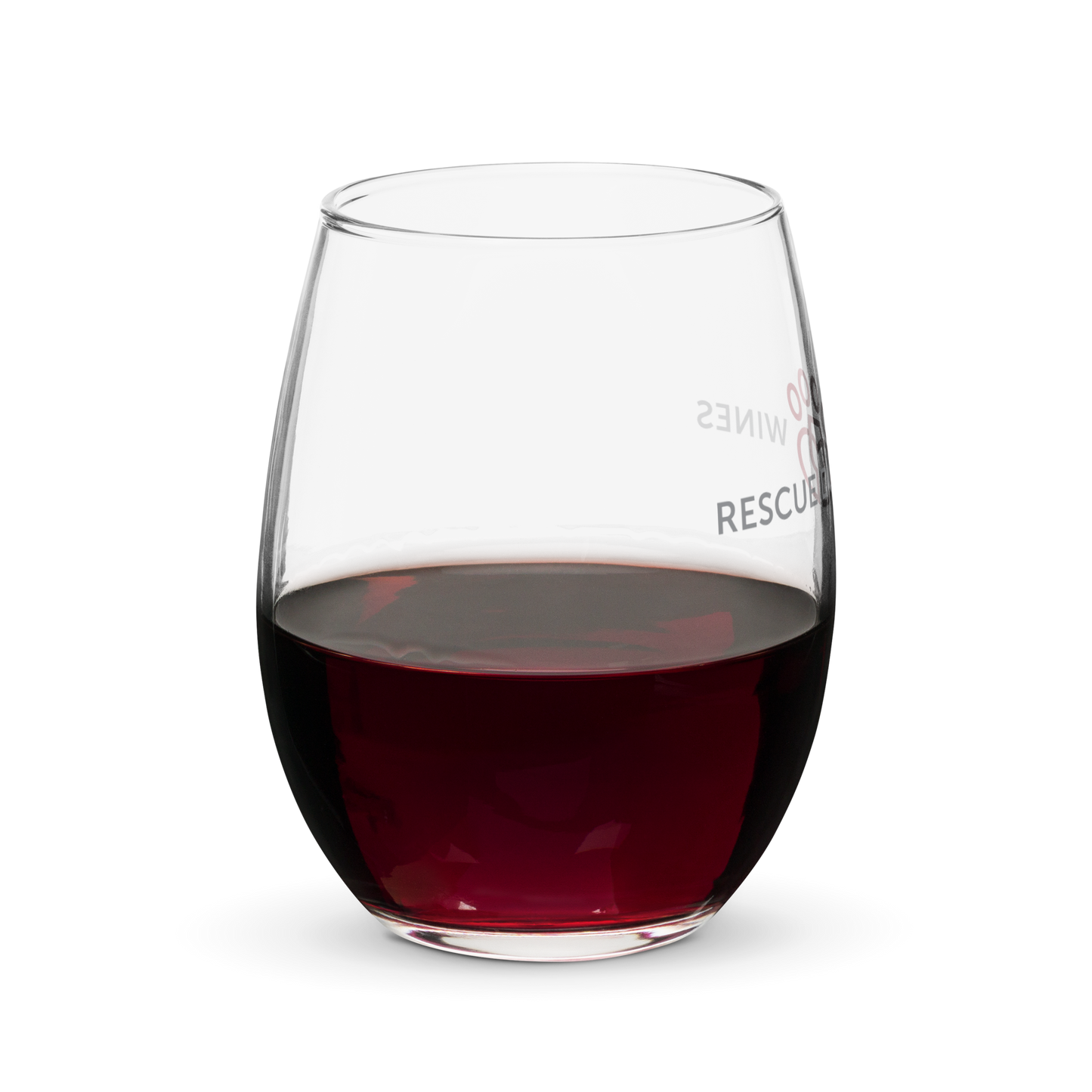 Rescue Dog Wines Stemless wine glass