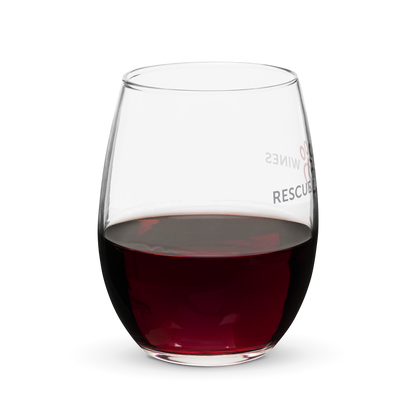 Rescue Dog Wines Stemless wine glass